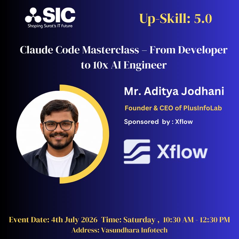 Cover Image for Upskill 5.0: Claude Code Masterclass – From Developer to 10x AI Engineer