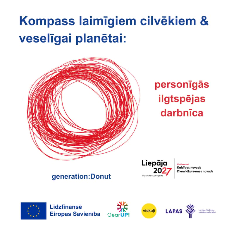 Cover Image for Kompass laimīgiem cilvēkiem & veselīgai planētai: personīgās ilgtspējas darbnīca