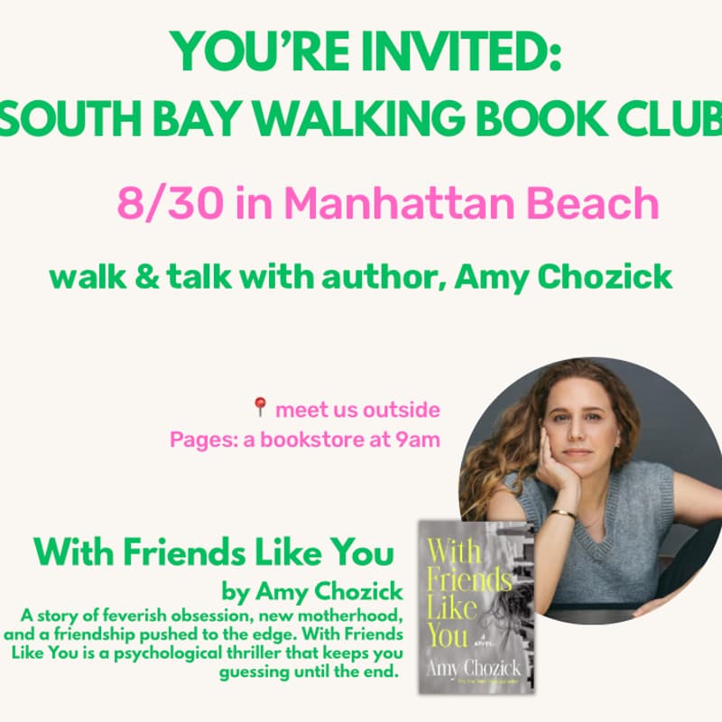 Cover Image for Preoccupied Manhattan Beach Walking Book Club with Amy Chozick