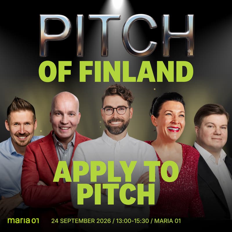 Cover Image for Apply to Pitch: Pitch of Finland - "Turn the Investor Chair"