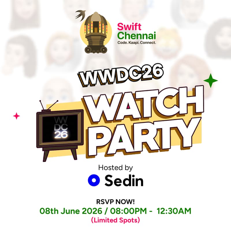 Cover Image for WWDC26 Watch Party With Swift Chennai