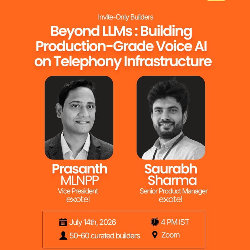 Cover Image for Live Q&A: Beyond LLMs, Building Production-Grade Voice AI on Telephony Infrastructure