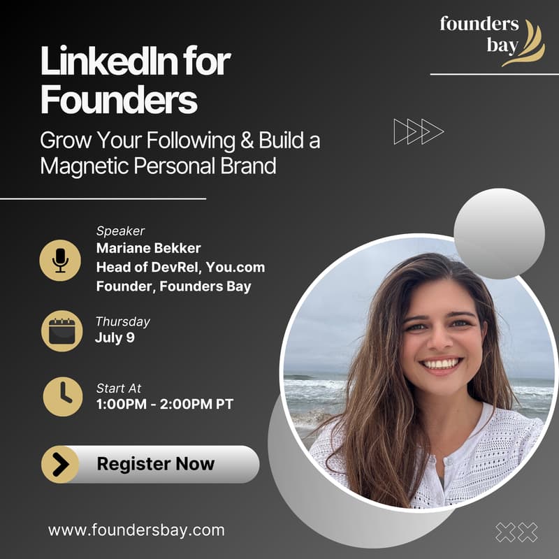 Cover Image for LinkedIn for Founders: Grow Your Following & Build a Magnetic Personal Brand
