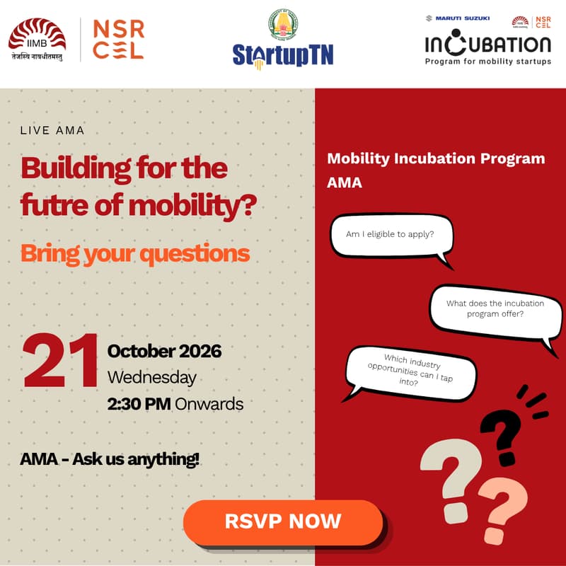 Cover Image for AMA with Incubation Program for Mobility Startups