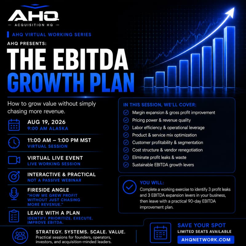Cover Image for The EBITDA Growth Plan: How to grow value without simply chasing more revenue.