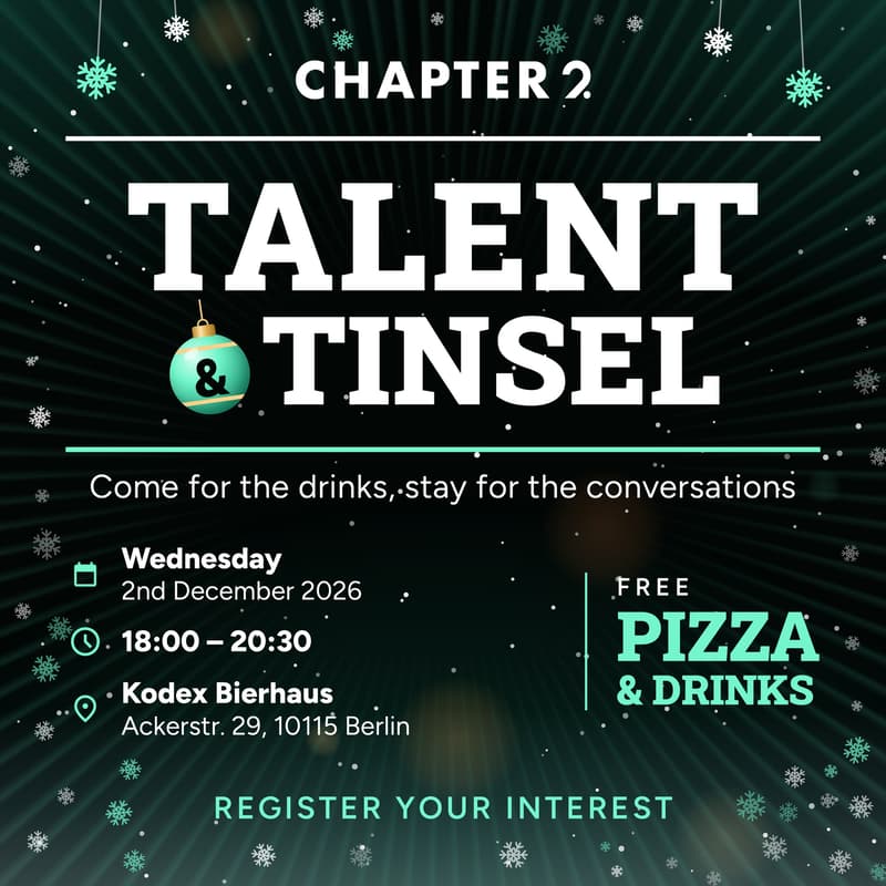 Cover Image for Talent & Tinsel: Drinks with Chapter 2