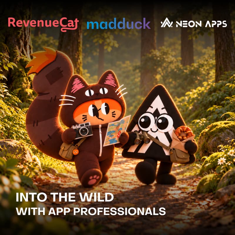 Cover Image for RevenueCat x Madduck x Neon Apps App Founders Into The Wild