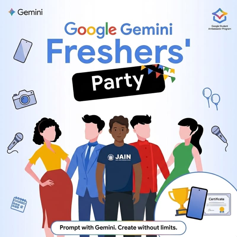 Cover Image for Google Freshers Party Planning Night By (Jain University)