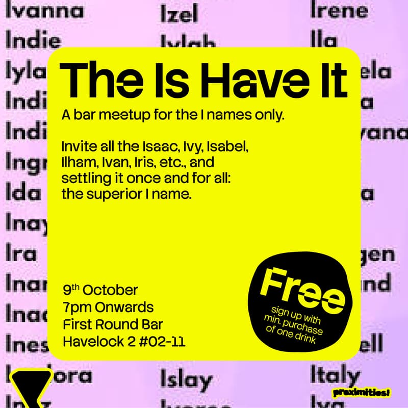 Cover Image for The I's Have It: A meetup for the I names