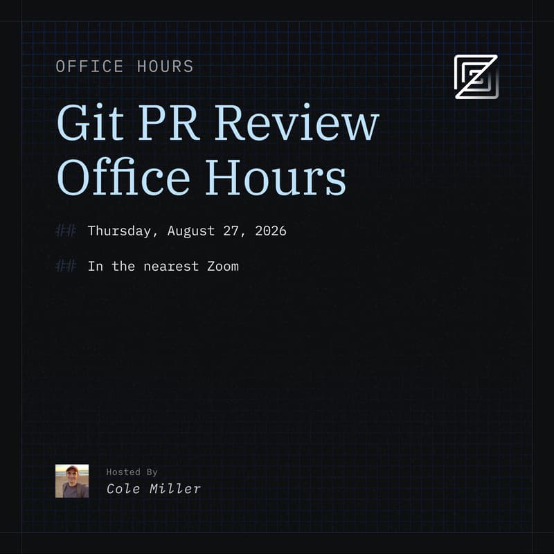 Cover Image for Zed Office Hours: PR Reviews with Cole Miller