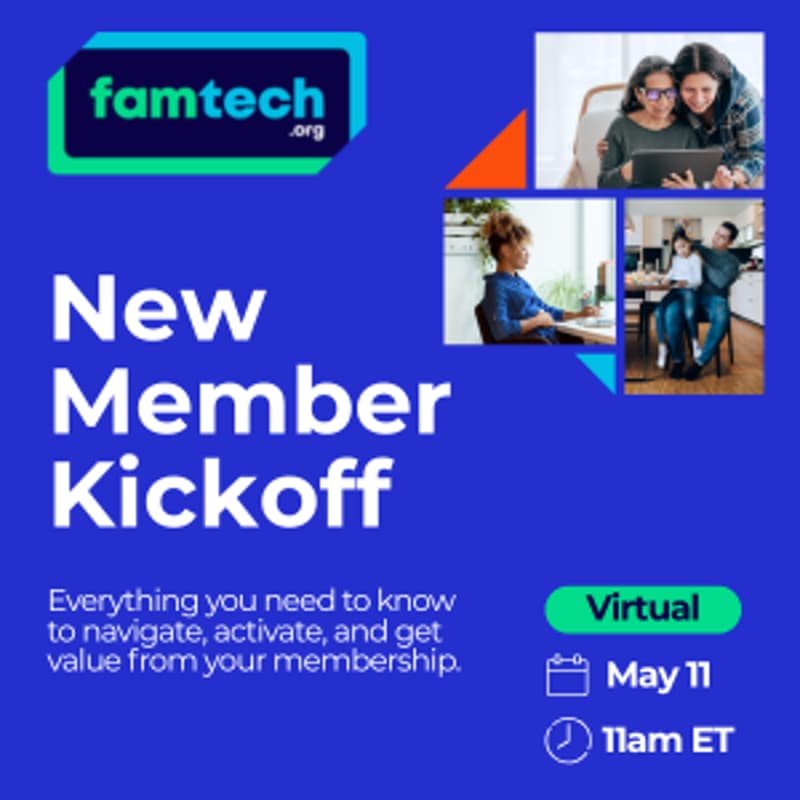 Famtech Technology FamTech New Member Kickoff — May EC · Zoom · Luma