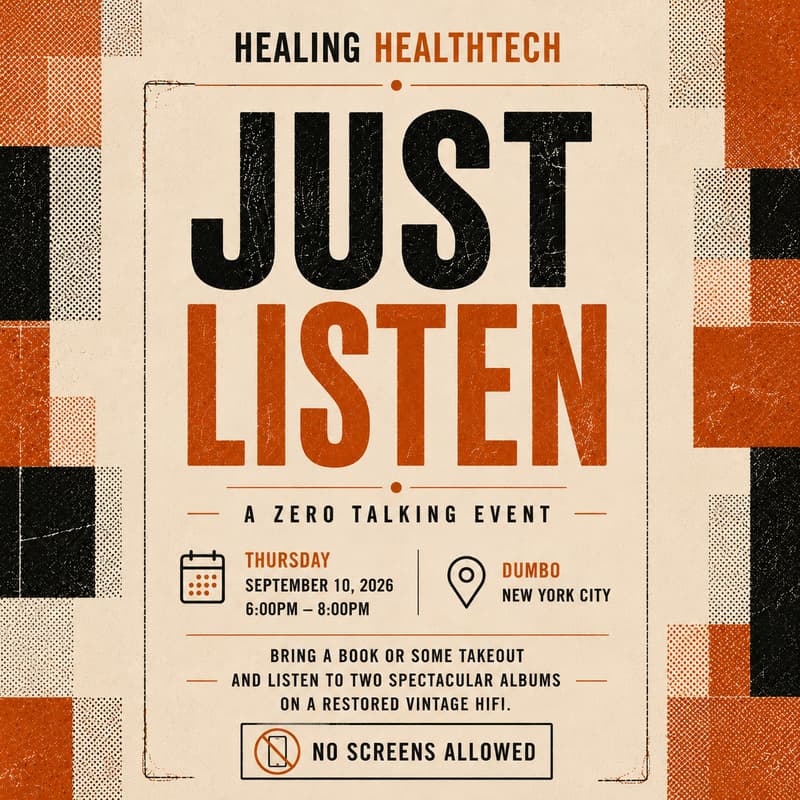 Cover Image for Just Listen: A zero talking event.