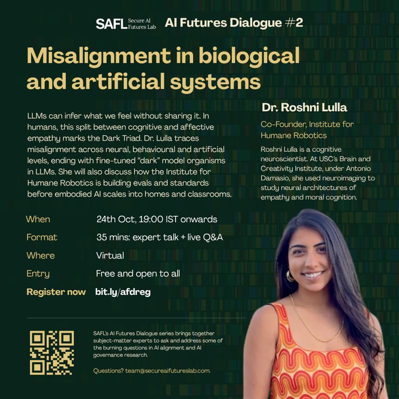 Cover Image for SAFL AI Futures Dialogue #2 | Dr. Roshni Lulla