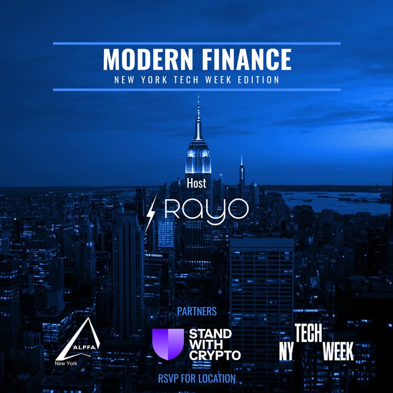 Cover Image for Modern Finance: NY Tech Week Mixer by Rayo Capital