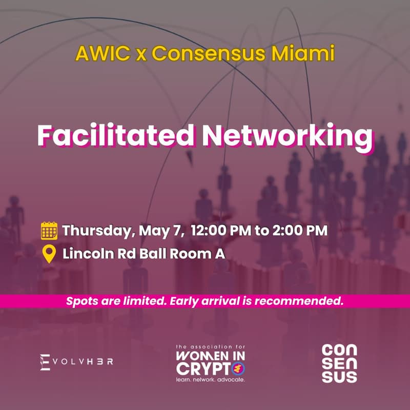 Cover Image for AWIC Facilitated Networking Session x Consensus Miami