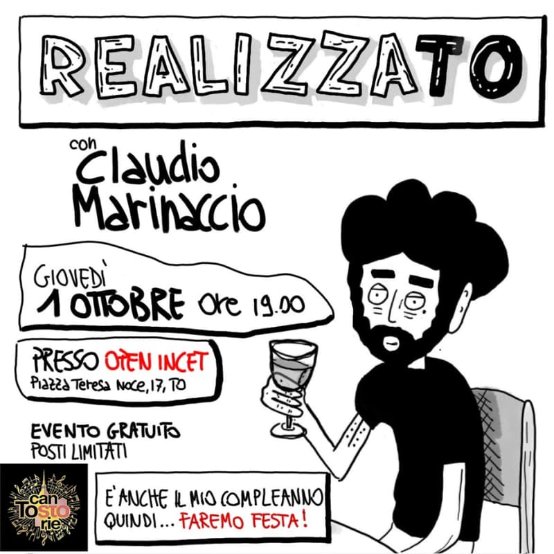 Cover Image for realizzaTO: le ultime rivelazioni di un racconta storie. Con Claudio Marinaccio
