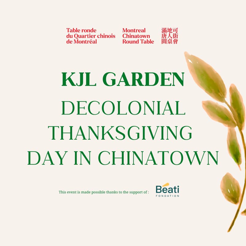 Cover Image for KJL Garden - Decolonial Thanksgiving Day in Chinatown