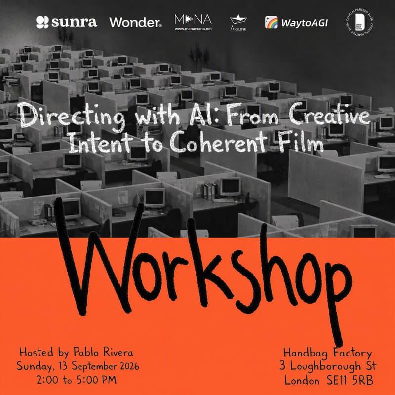 Cover Image for Workshop- Directing with AI: From Creative Intent to Coherent Film