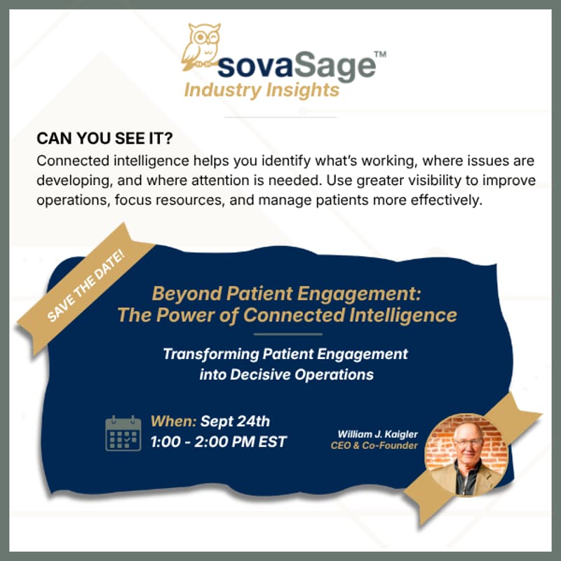 Cover Image for sovaSage Industry Insights - Beyond Patient Management: The Power of Connected Intelligence