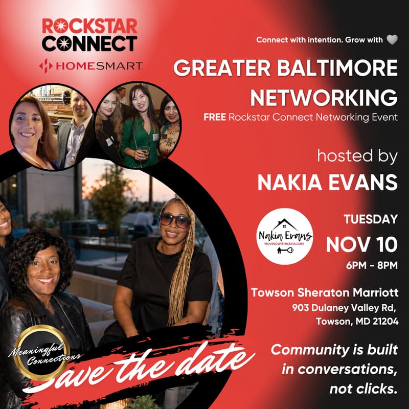Cover Image for Free Greater Baltimore Rockstar Connect Networking Event (November - Baltimore, MD)