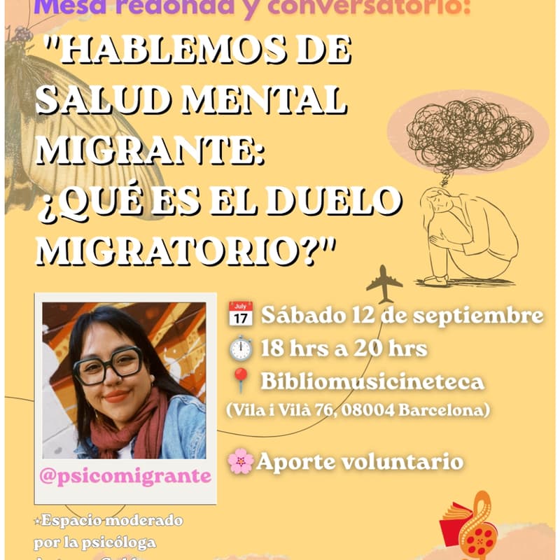 Cover Image for Mesa redonda: «Hablemos de salud mental migrante: ¿Qué es el duelo migratorio?»