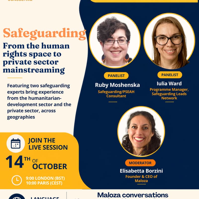 Cover Image for Safeguarding: From the human rights space to private sector mainstreaming