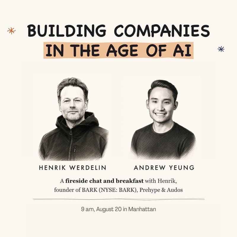 Cover Image for Breakfast with Henrik Werdelin (Founder, BARK) & Andrew Yeung
