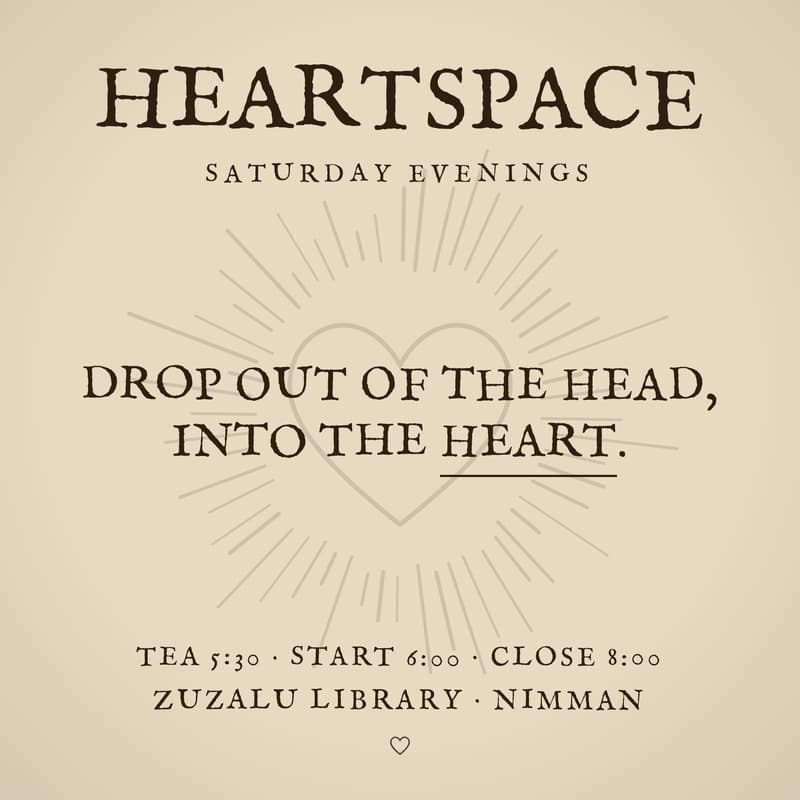 Cover Image for HeartSpace — a weekly evening in presence & connection