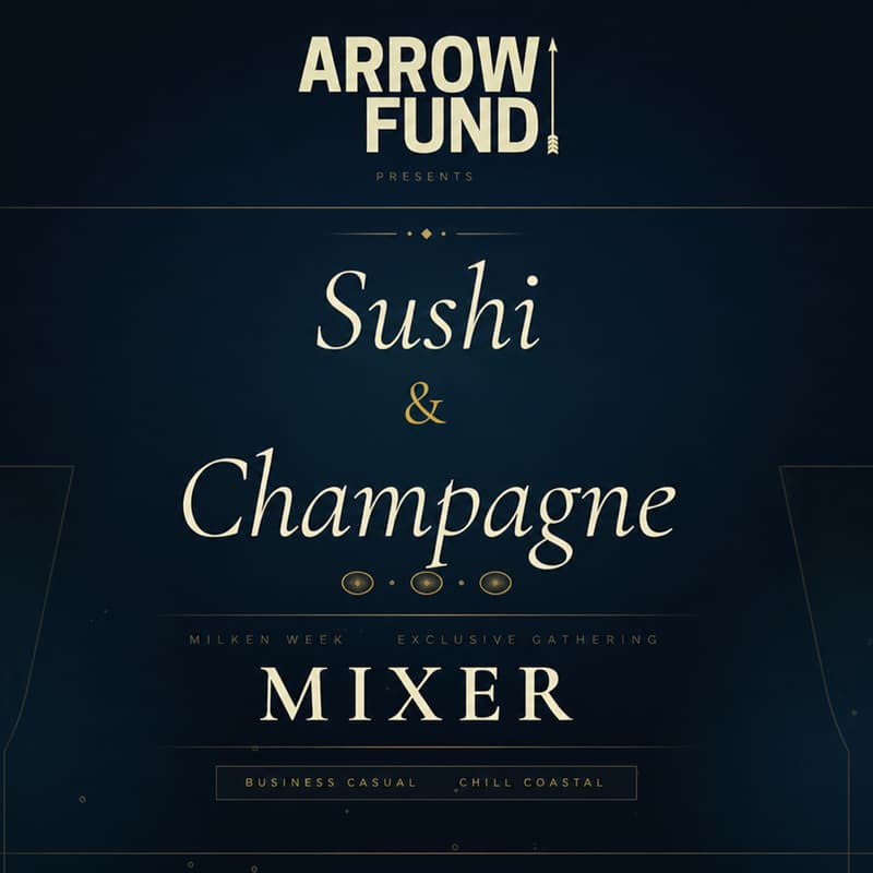 Cover Image for Sushi & Champagne | Arrow Fund x SVRN