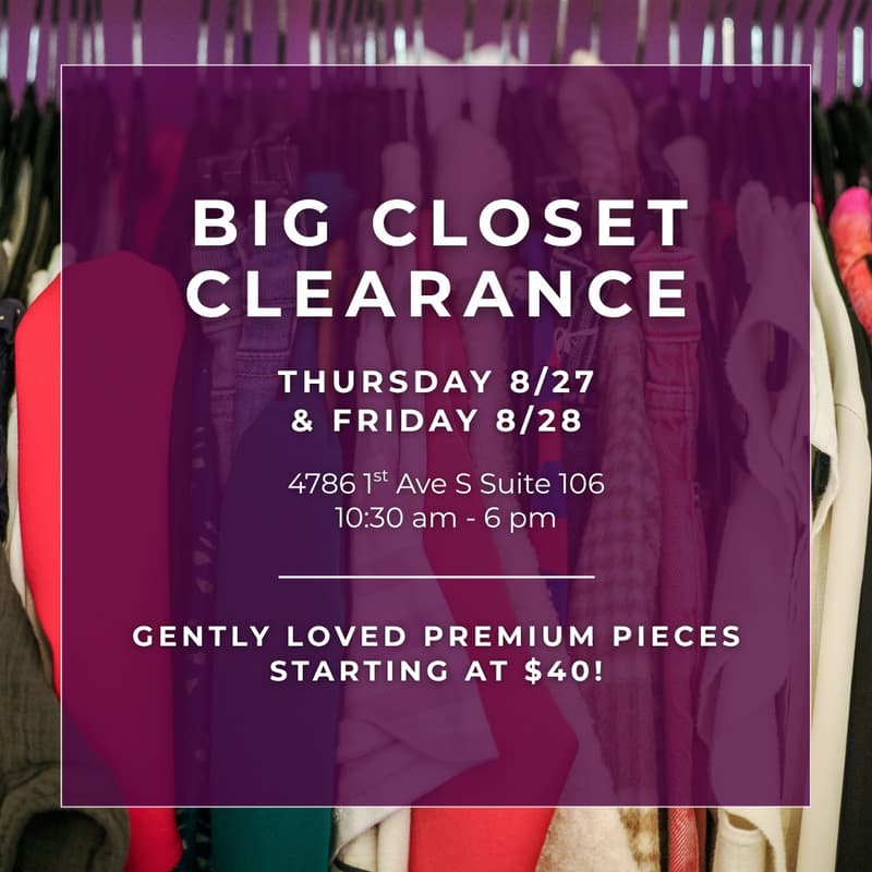 Cover Image for The Big Closet Clearance
