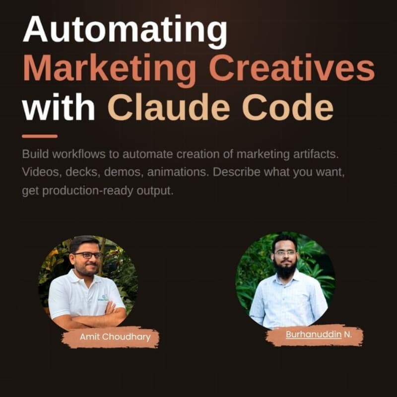 Automation Marketing Creatives with Claude Code · Zoom · Luma