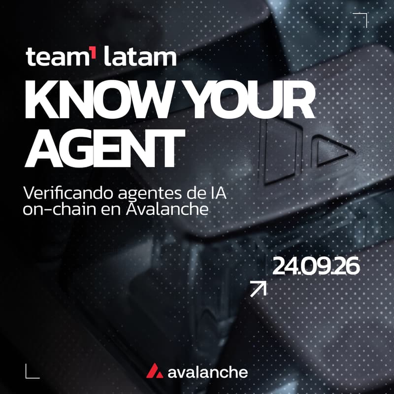 Cover Image for Know Your Agent 🔺Verificando agentes de IA on-chain en Avalanche