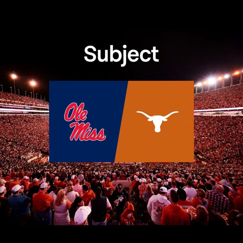 Cover Image for Ole Miss @ University of Texas | Subject Tailgate