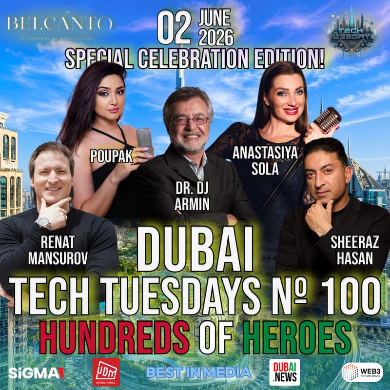 Cover Image for Dubai Tech Tuesdays No. 100 - HUNDREDS OF HEROES - Special Celebration Edition!