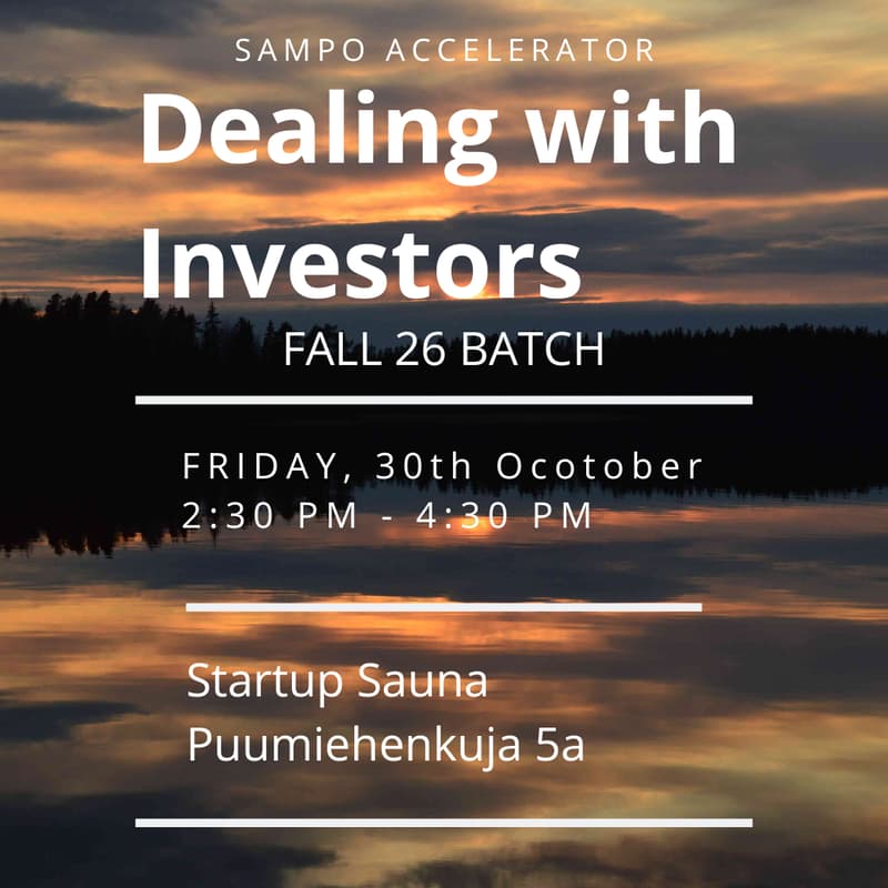 Cover Image for Dealing with Investors - Fall 26