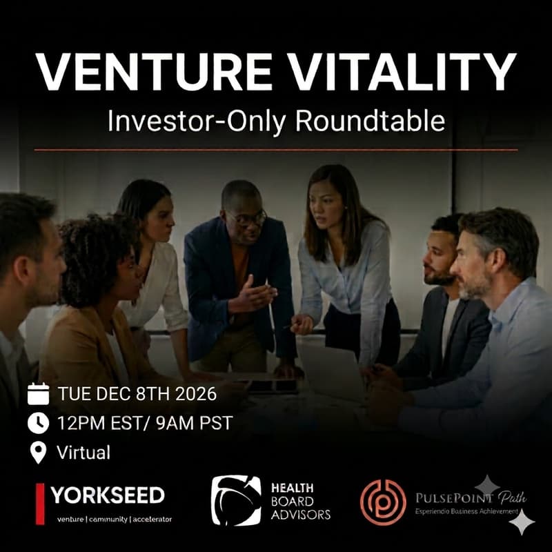 Cover Image for Venture Vitality Health Tech Investor Virtual Roundtable: AgeTech | Senior Care