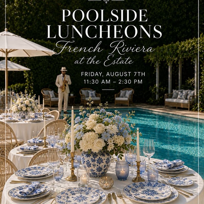Cover Image for Poolside Luncheons at the Estate
