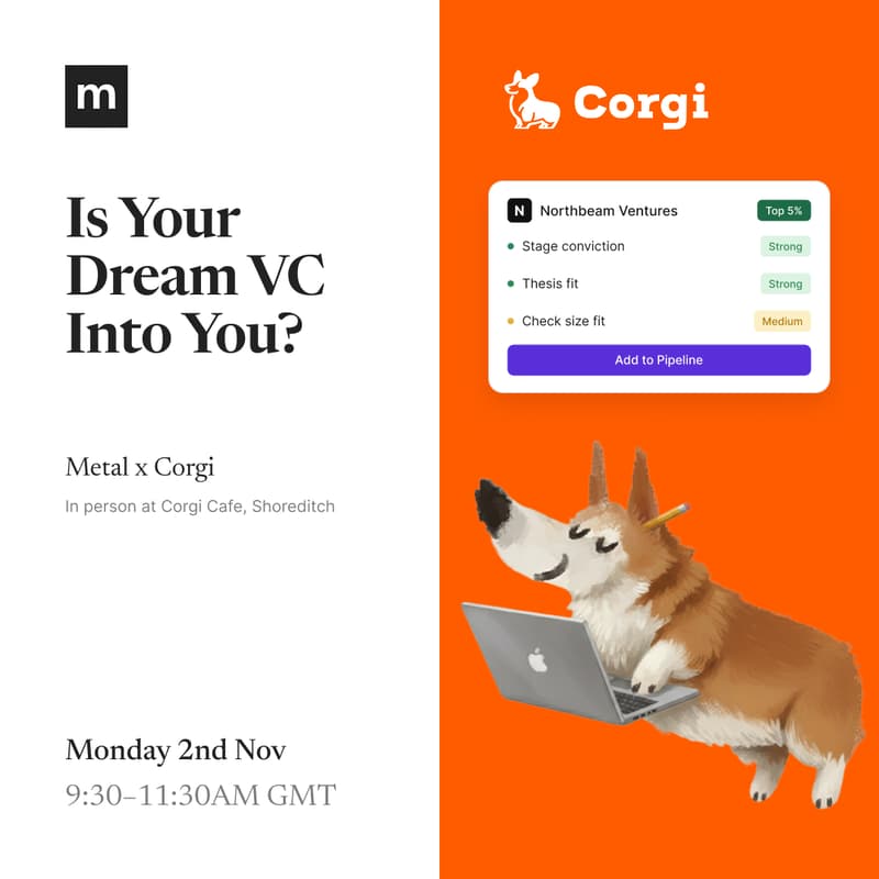 Cover Image for Is Your Dream VC Into You? (Metal x Corgi)