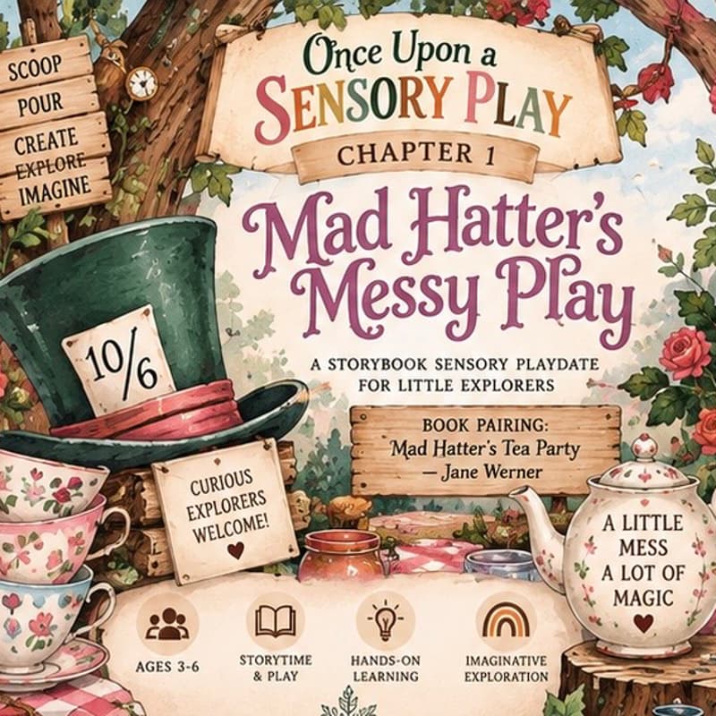Cover Image for Once Upon a Sensory Play (Mad Hatter Messy Play)