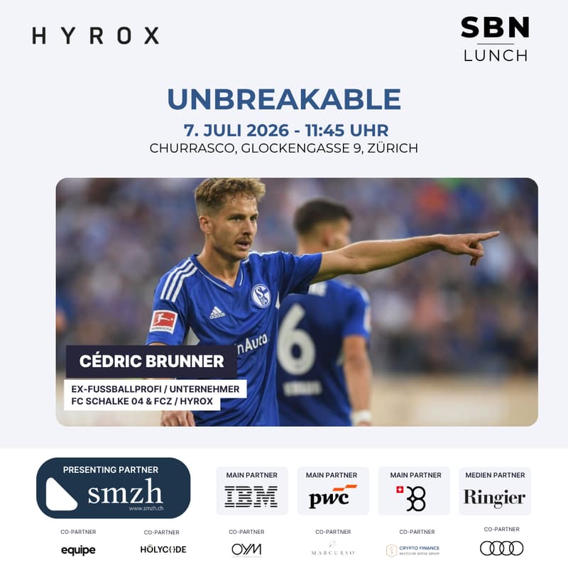 Cover Image for SBN.Lunch mit Cédric Brunner, ex-Fussballprofi & Unternehmer am 7. Juli 2026