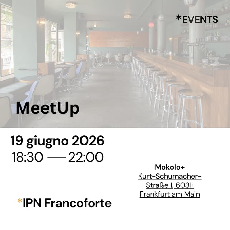Cover Image for IPN Francoforte MeetUp