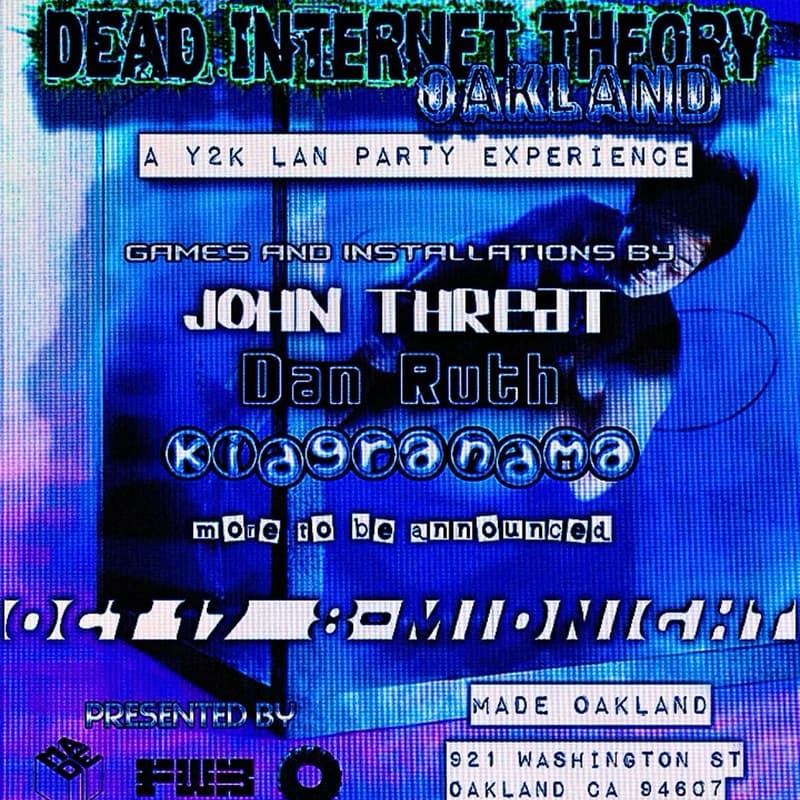 Cover Image for dead internet theory iMac LAN party