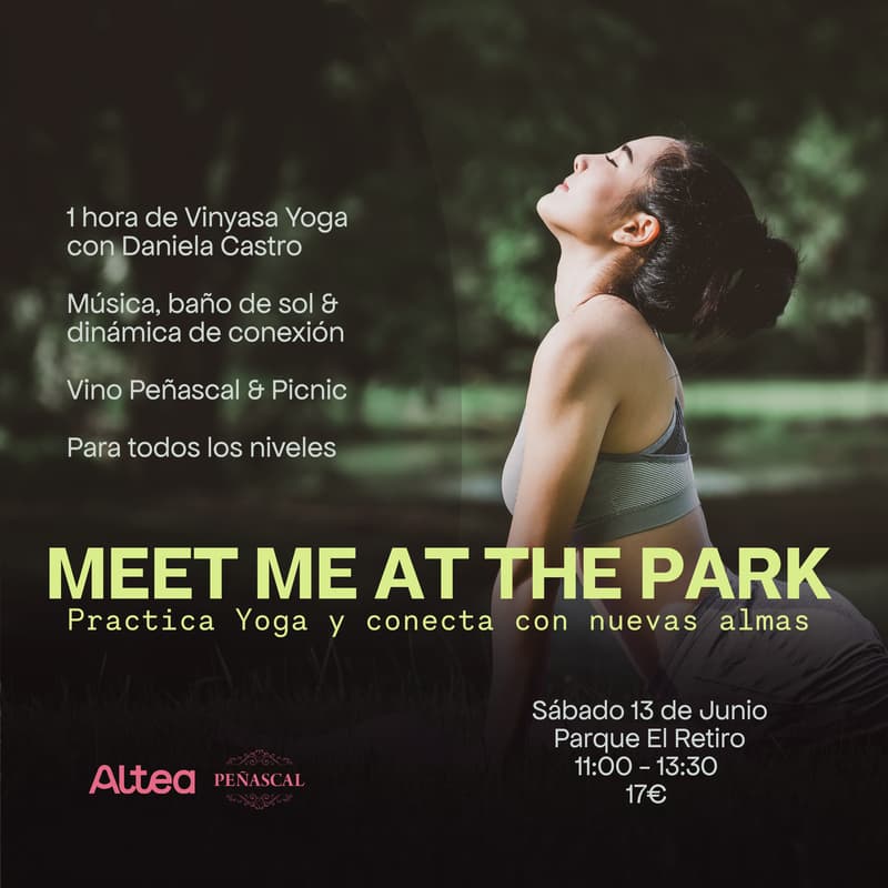 Cover Image for Meet me at the Park - Practica yoga y conoce nuevas almas 🧘🏻🌞🧘🏻‍♀️