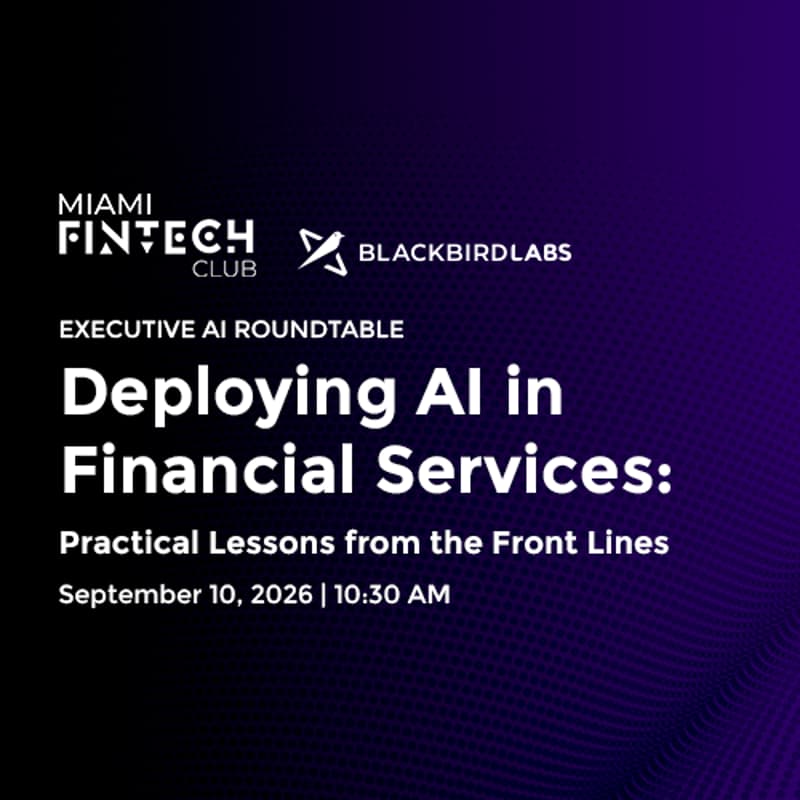 Cover Image for Executive Breakfast: Deploying AI in Financial Services
