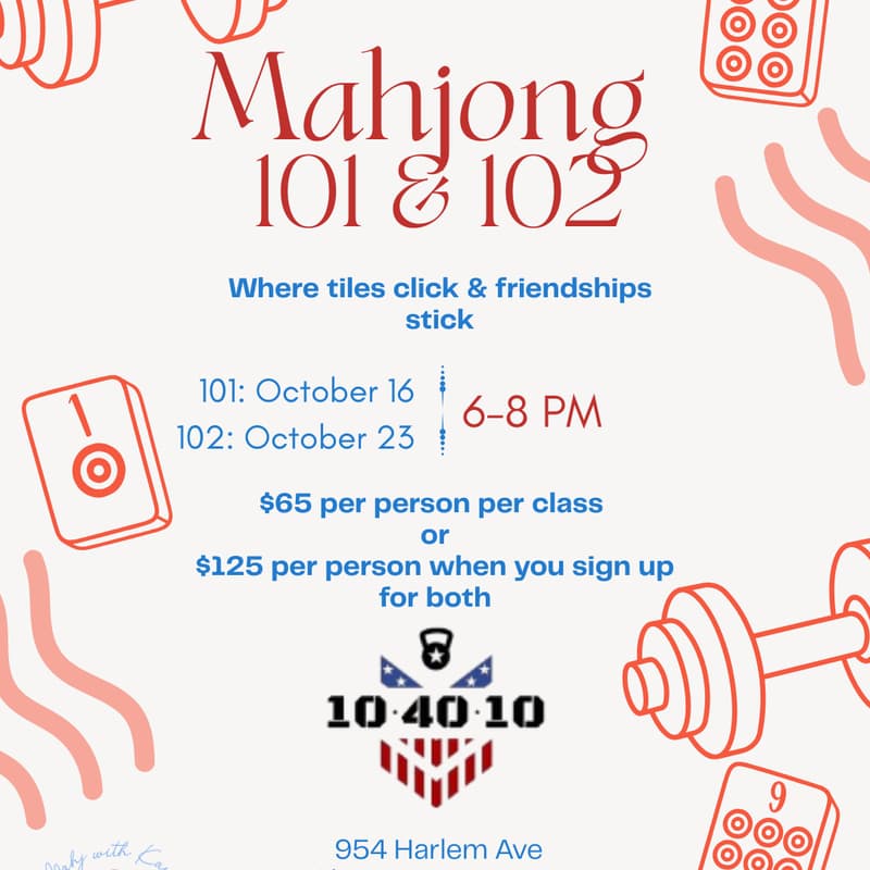 Cover Image for Mahj 101 & 102 - 104010 Fitness