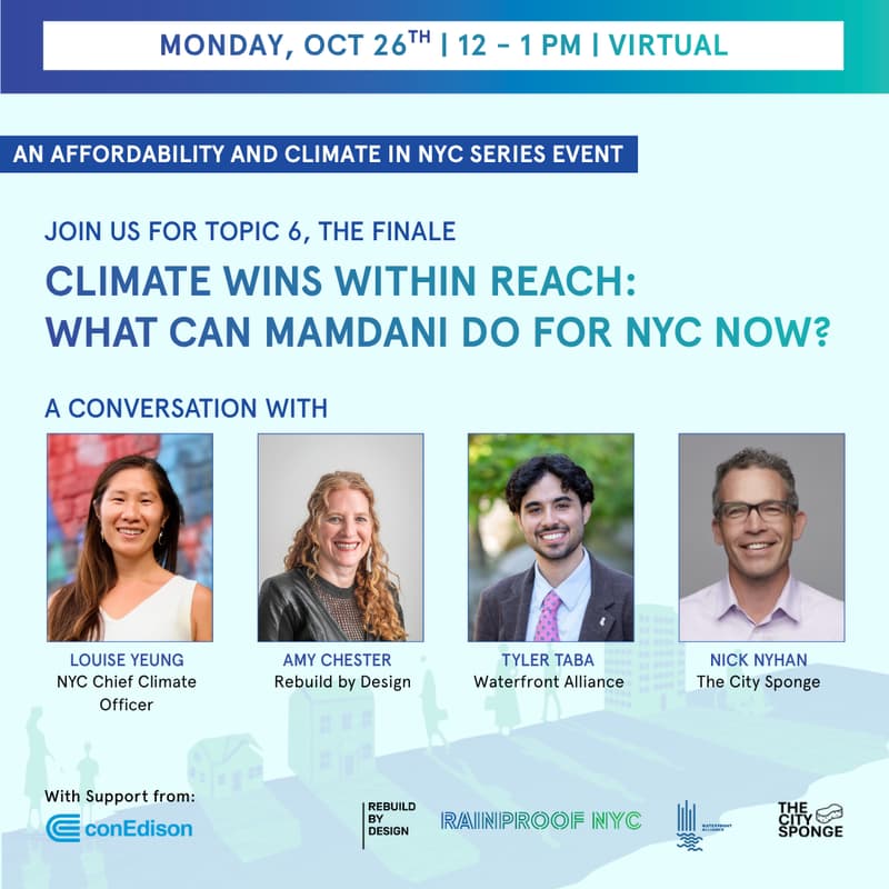 Cover Image for Climate Wins Within Reach: What Can Mayor Mamdani Do for NYC Now?