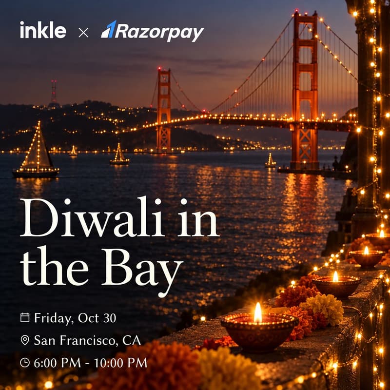 Cover Image for Diwali in the Bay, with Razorpay US and Inkle
