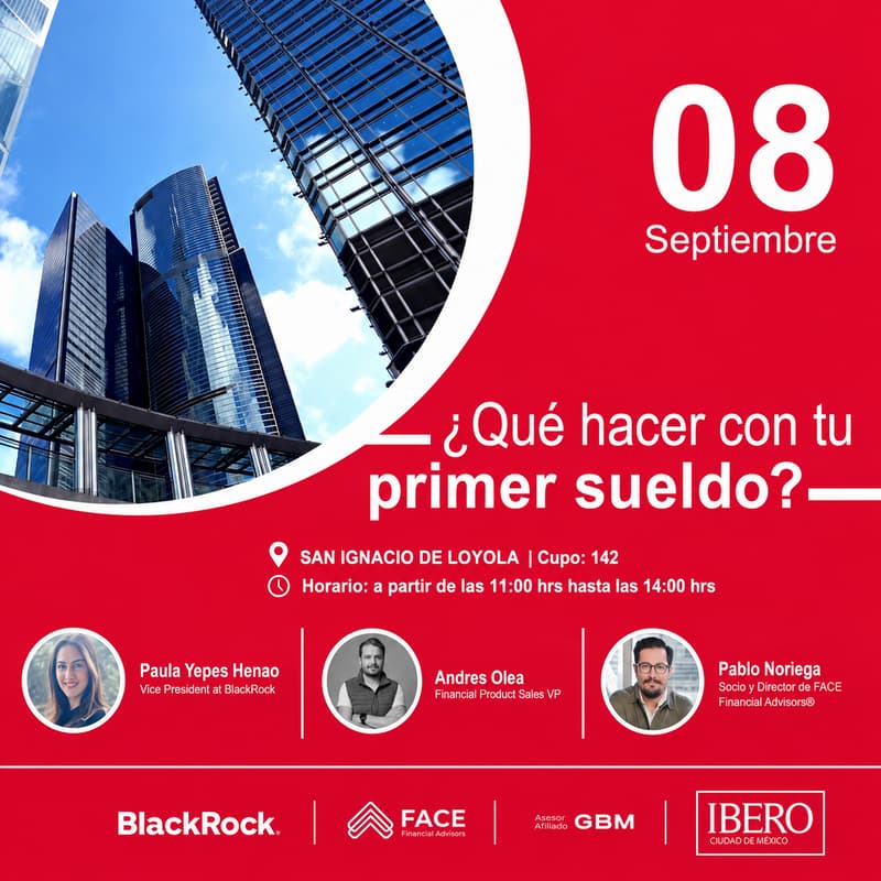 Cover Image for ¿Qué hacer con tu primer sueldo? (evento presencial IBERO CDMX)