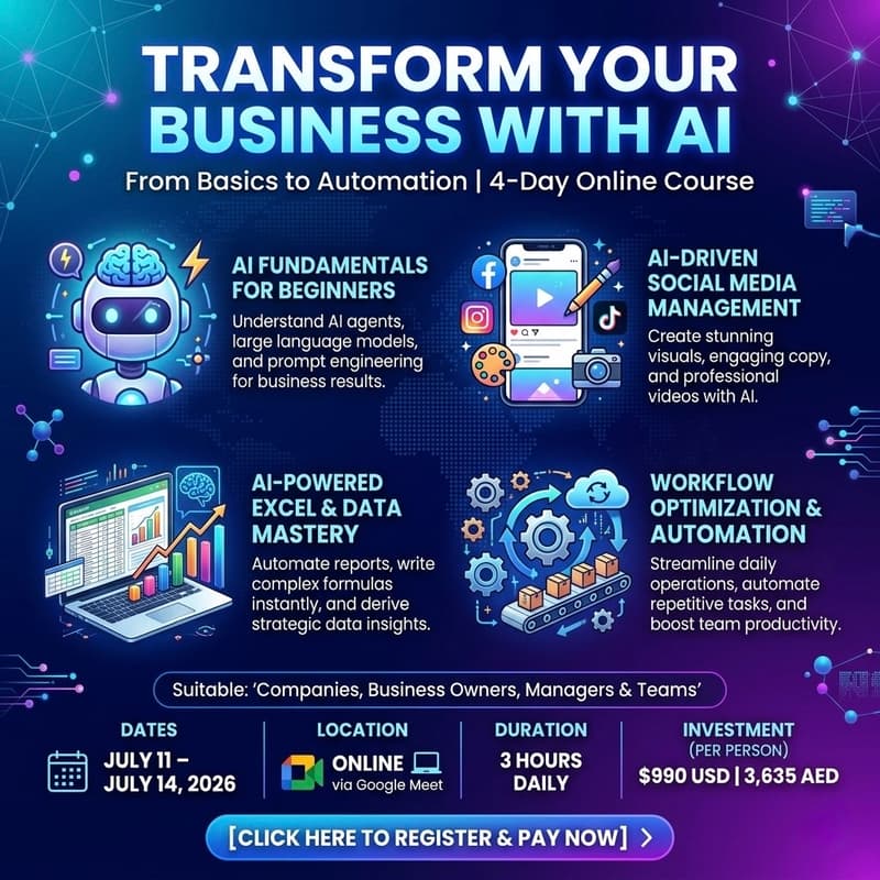 Cover Image for 🚀 Transform Your Business with AI: From Basics to Automation! 🚀