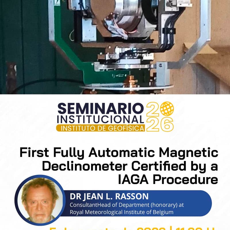 Cover Image for First Fully Automatic Magnetic Declinometer Certified by a IAGA Procedure